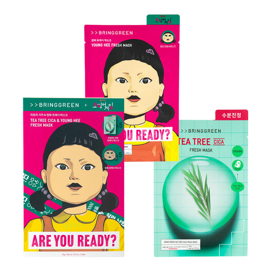BRING GREEN 茶樹面膜 魷魚遊戲