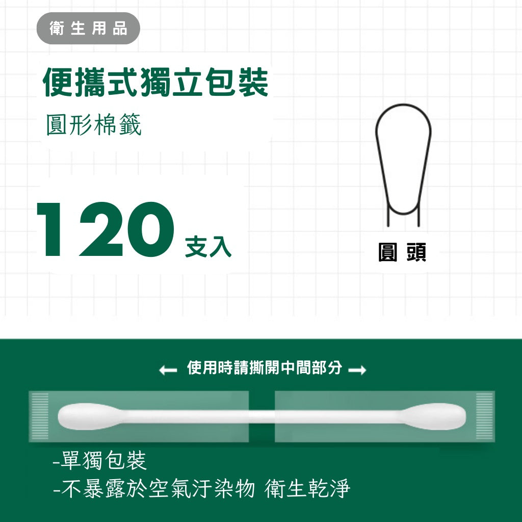 DAISO 韓國大創 便攜式棉花棒 棉花棒 獨立包裝 雙頭棉花棒 攜帶方便 韓國 庶務客