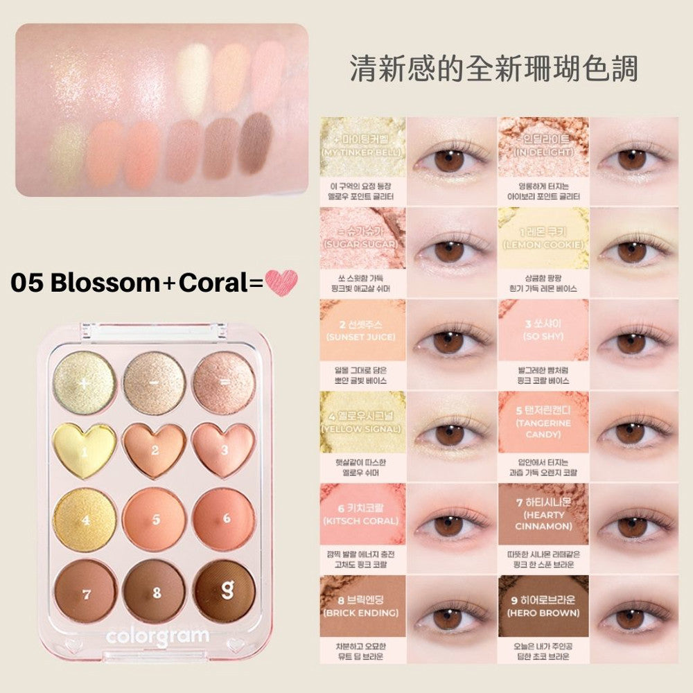 colorgram 12色眼影盤