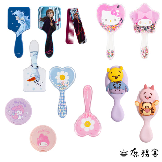DAISO 韓國大創 韓國 大創 童趣髮梳 梳子 可愛梳 卡通梳 隨身梳 兒童梳 冰雪奇緣 三麗鷗 韓國 庶務客