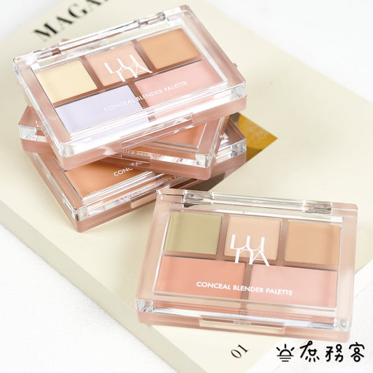luna 5色遮瑕盤 遮瑕膏 黑眼圈 痘疤遮瑕 雀斑遮瑕 遮瑕 luna遮瑕膏 波波黛麗 遮瑕膏 痘痘遮 韓國 庶務客