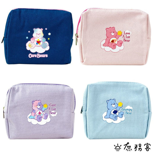 DAISO 韓國大創 Daiso 帆布收納包 帆布包 小包 彩虹熊 迷你包 絨毛熊 韓國 庶務客