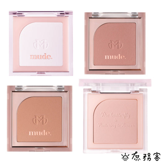 mude. 柔霧單色腮紅 mude 腮紅 透明 霧面 霧面腮紅 修容 韓國 庶務客