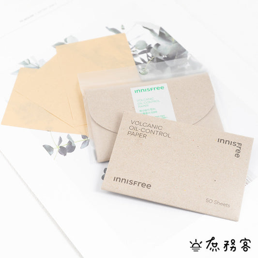 INNISFREE 火山韓紙吸油面紙 吸油面紙 oil-control paper 50抽吸油面紙 韓國 庶務客