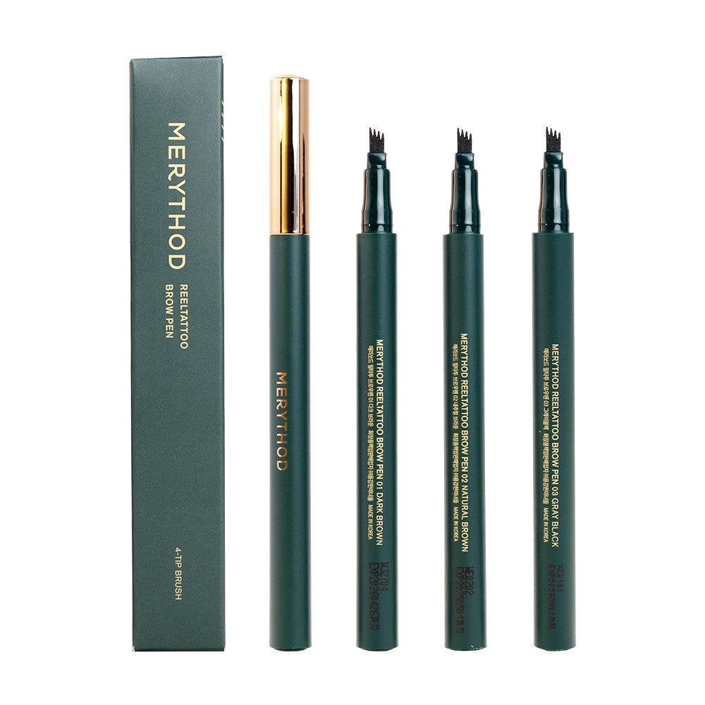 MERYTHOD 絲滑持久眉筆 眉筆 刺青眉筆 持久眉筆 reeltattoo brow pen 小眾美妝 韓國 庶務客