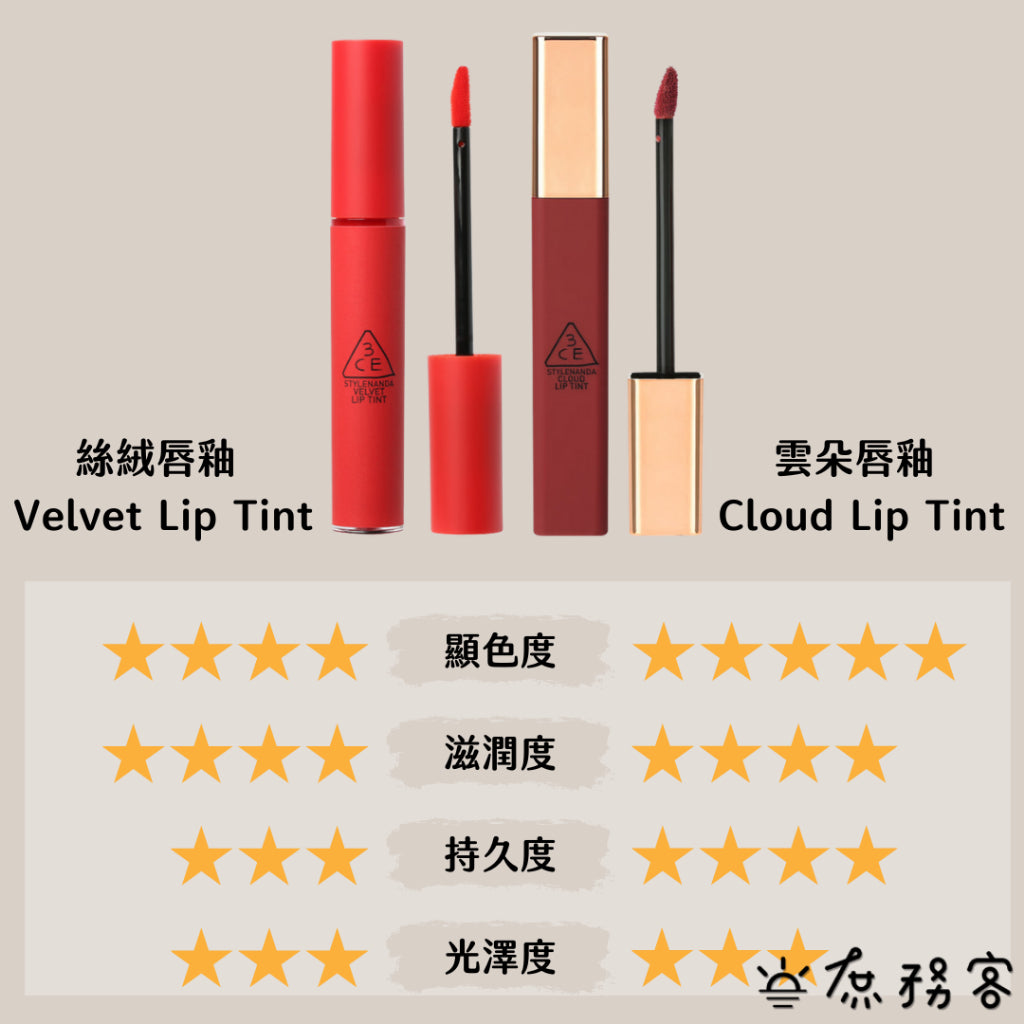 3CE 霧面唇釉 唇膏