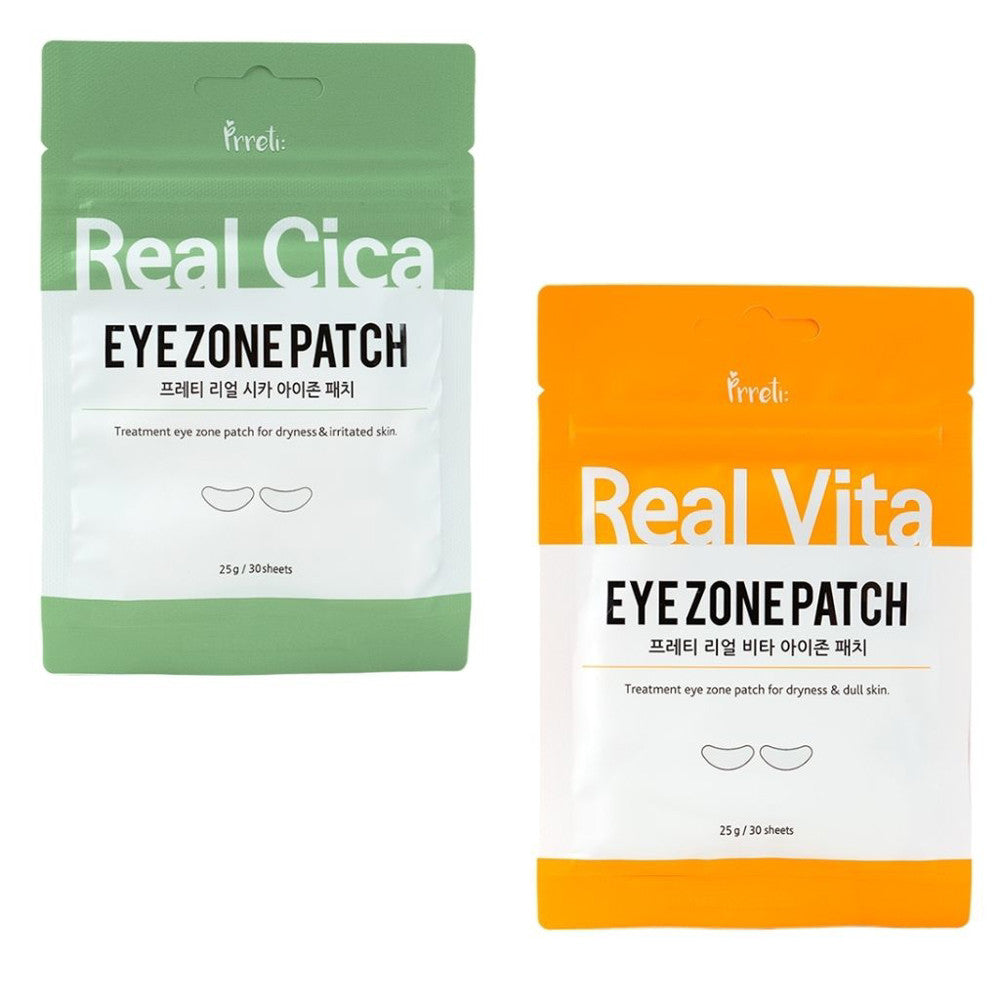 prreti"Real 眼膜 亮白眼膜 滋養眼膜 黃金眼膜 積雪草眼膜 積雪草 滋養 亮白 保濕 韓國 庶務客