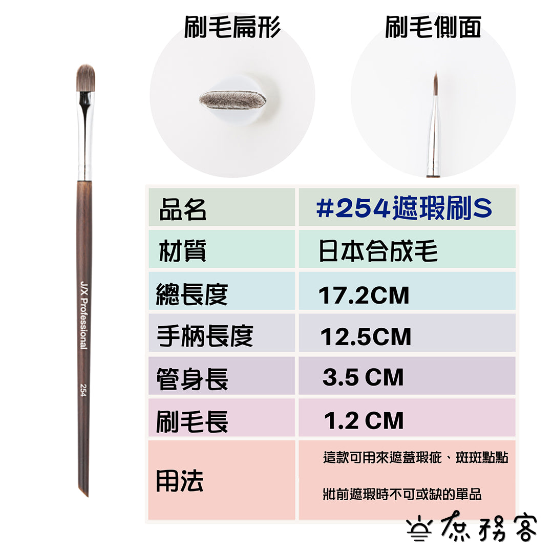 J/X 遮瑕刷 255 遮瑕膏專用刷具 刷具 遮瑕刷 刷子 Concealer Brush JX 韓國 庶務客