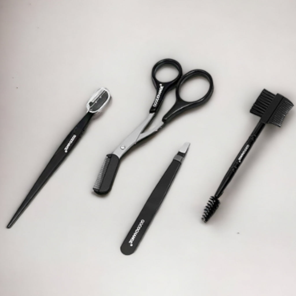 DAISO 韓國大創Daiso 修眉組 眉毛修剪工具 眉睫刷 眉剪梳 眉毛夾 修眉刀 修眉器 輔助刷 眉刷 韓國 庶務客