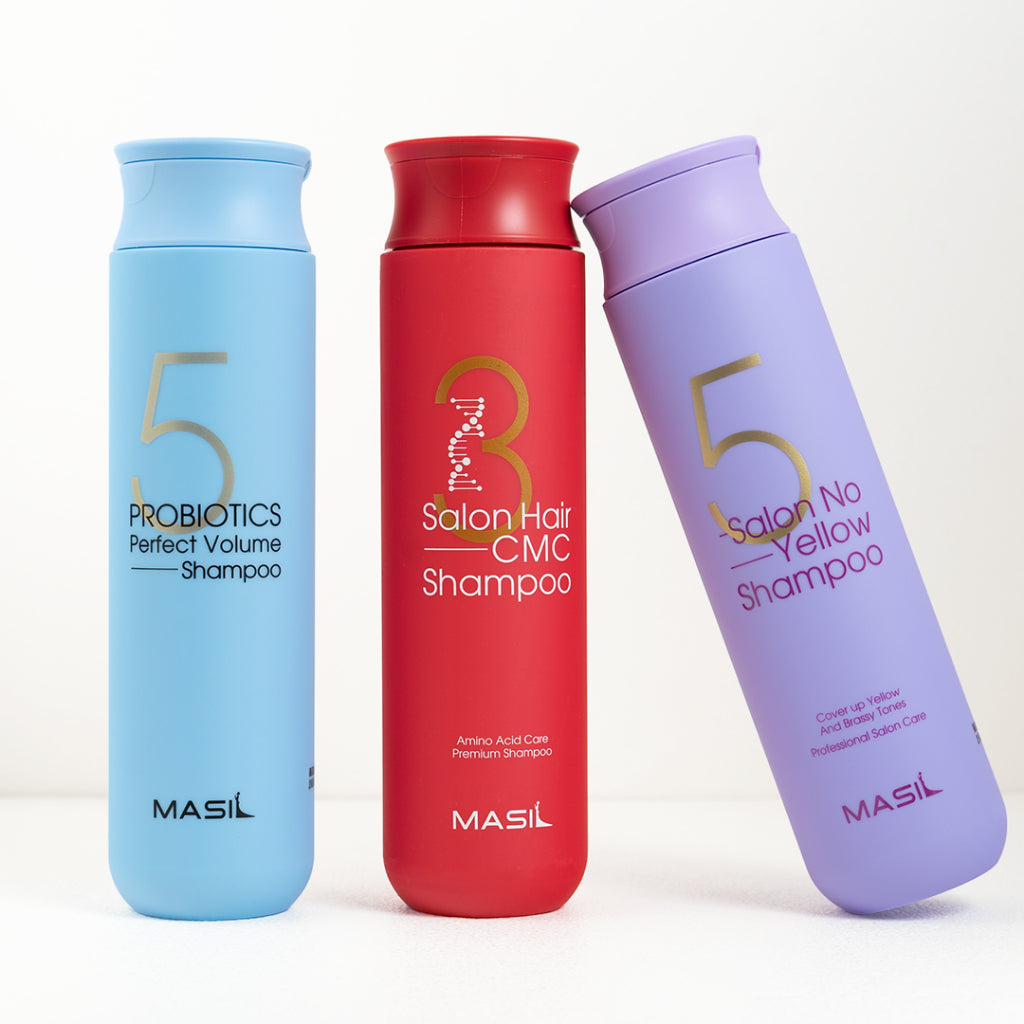 Masil salonhair系列 洗髮精 3次方洗髮精髮膜 5采洗髮精 護色洗髮精 去黃護色 補水 豐盈 韓國 庶務客