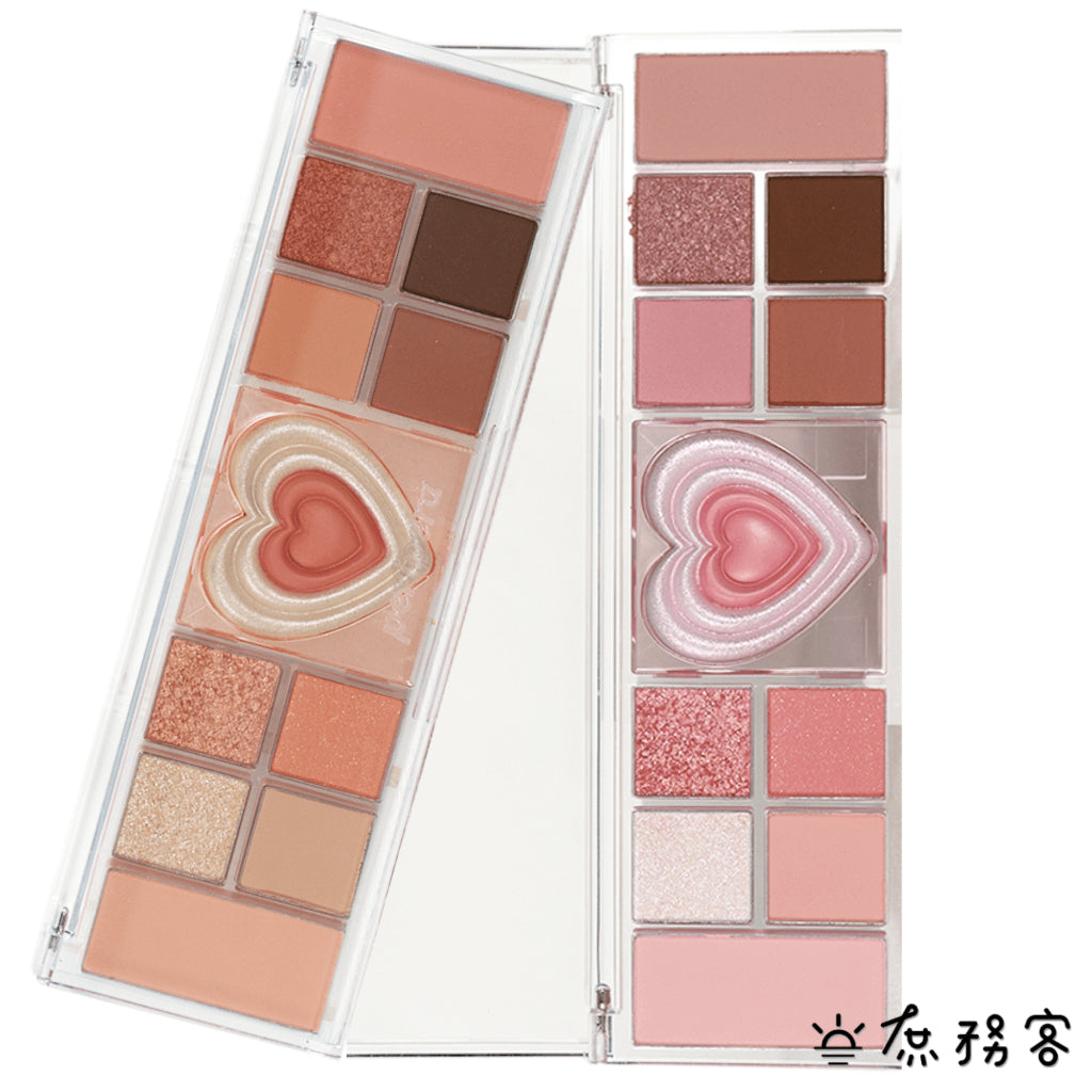 Peripera 眼影盤 愛心眼影盤 藥果眼影 庫洛魔法使聯名 12色眼影盤 尺子眼影盤 眼頰盤 眼影 韓國 庶務客