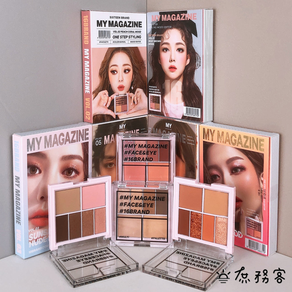 16 BRAND 雜誌眼影腮紅書