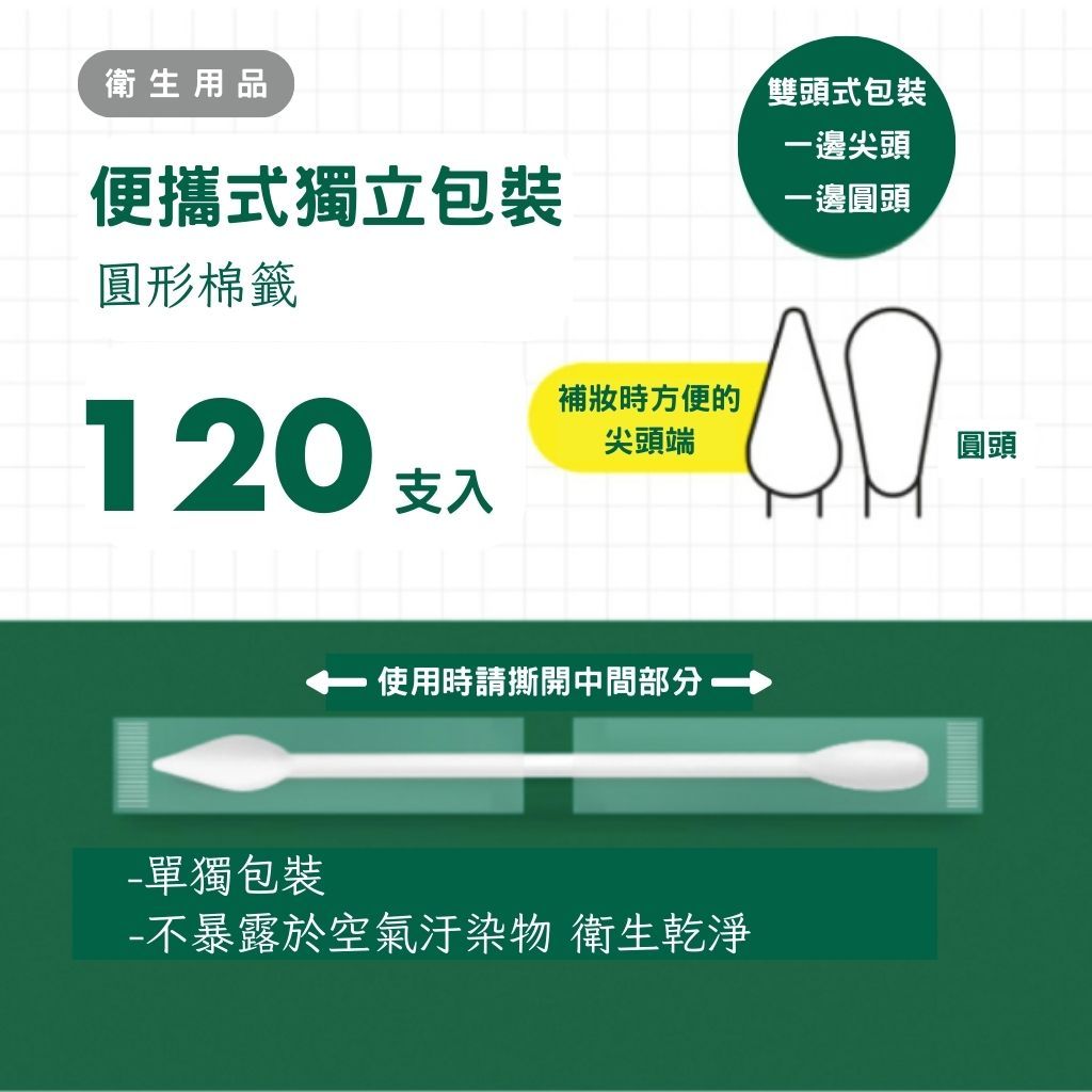 DAISO 韓國大創 便攜式棉花棒 棉花棒 獨立包裝 雙頭棉花棒 攜帶方便 韓國 庶務客