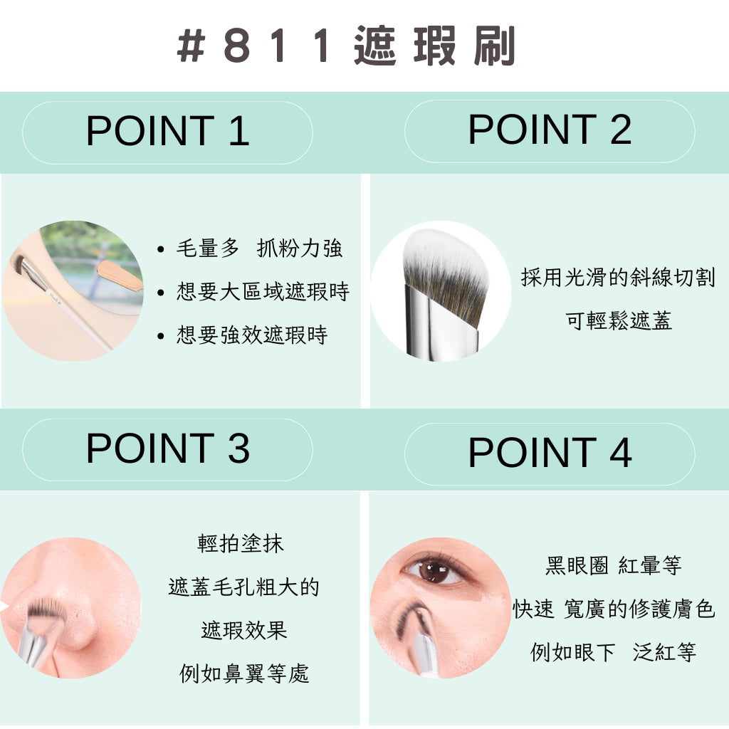 fillimilli 刷具 眼影刷 粉底刷 蜜粉刷 腮紅刷 V型粉底刷 眉刷 睫毛刷 822V 851 韓國 庶務客