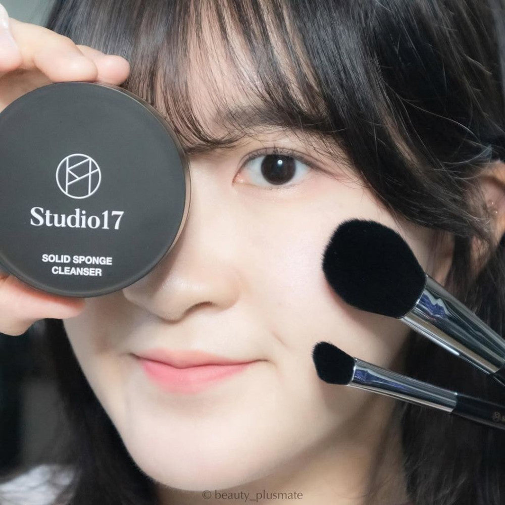 Studio17 刷具清潔皂 竹炭清潔皂 刷具皂 刷具粉撲清潔液 清潔劑 刷具清潔 粉撲清潔 韓國 庶務客