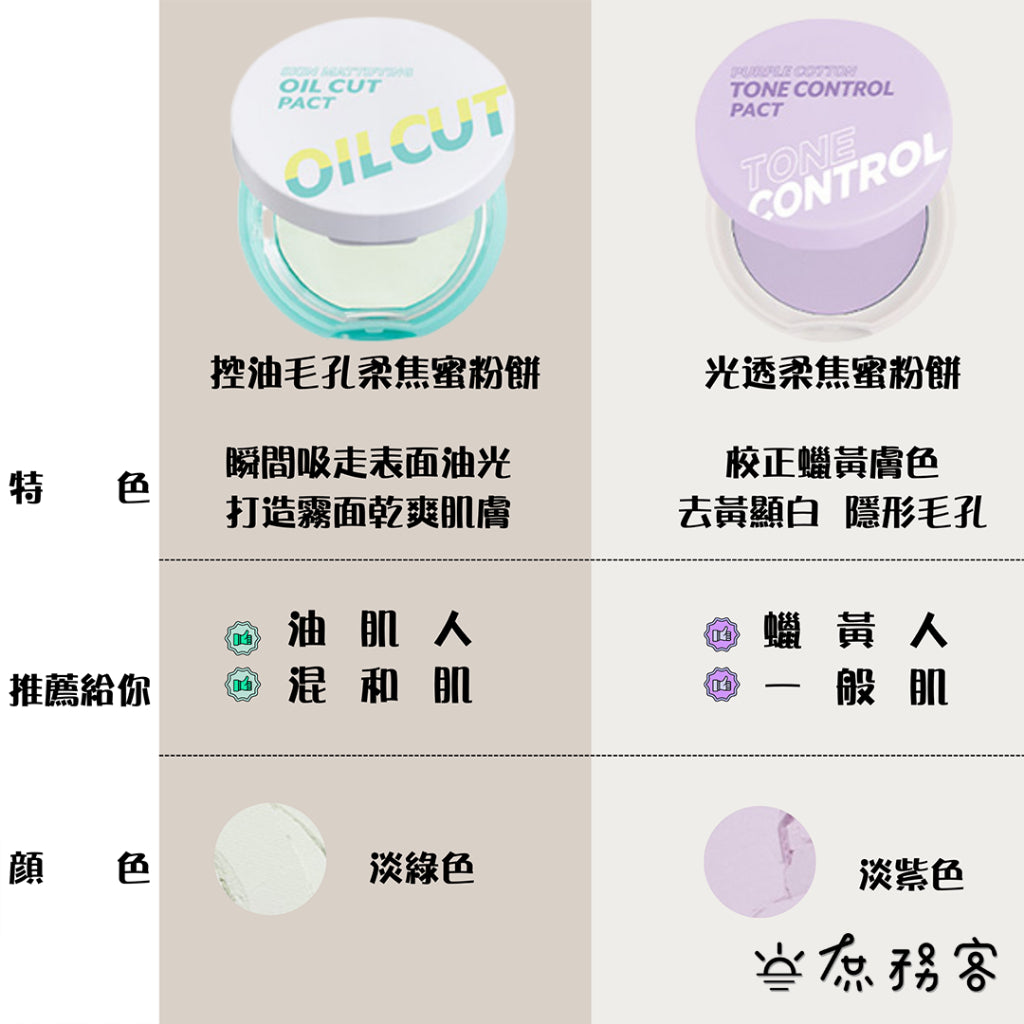 I'm MEME 蜜粉餅 控油蜜粉餅 控油 保濕 提亮 校色 霧面 定妝 遮瑕 粉餅 im meme 韓國 庶務客
