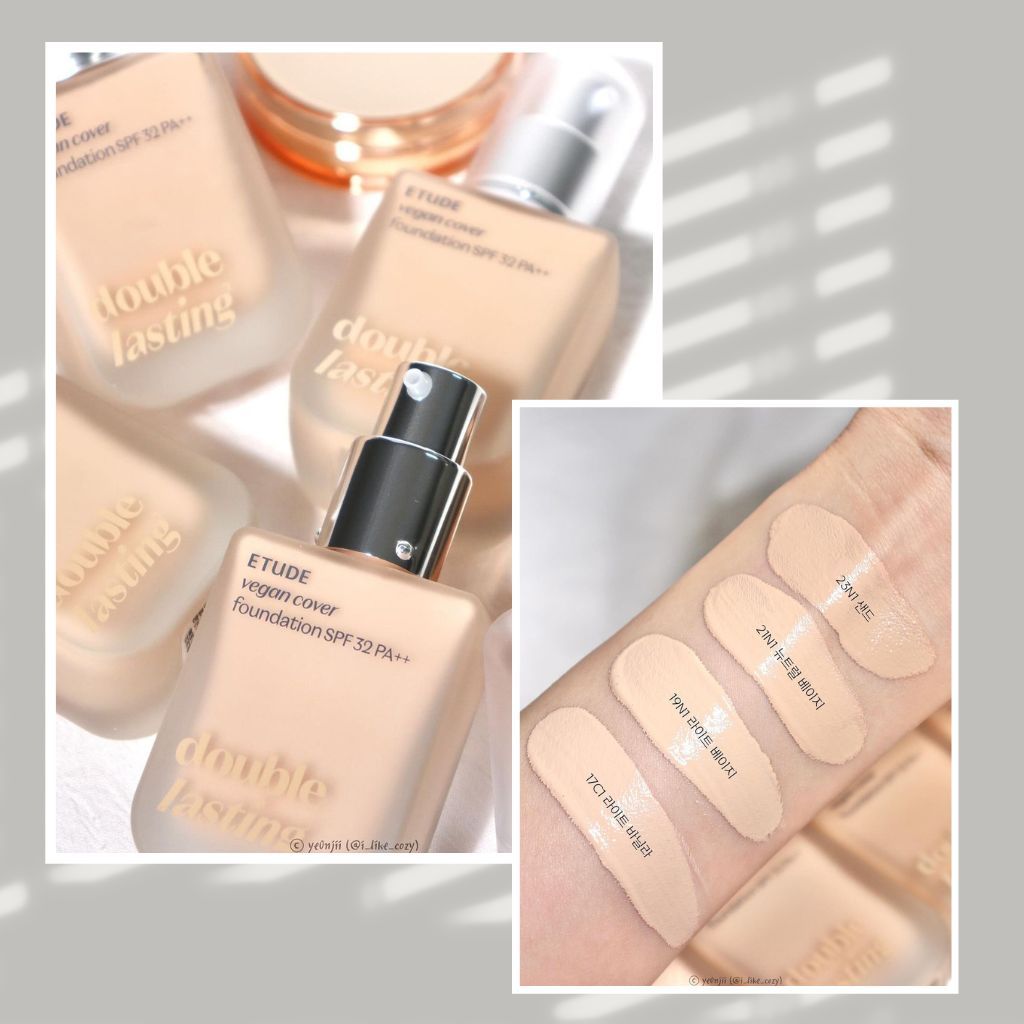 ETUDE 愛麗小屋 ETUDE HOUSE 粉底液 雙重持久粉底液  double lasting 韓國 庶務客