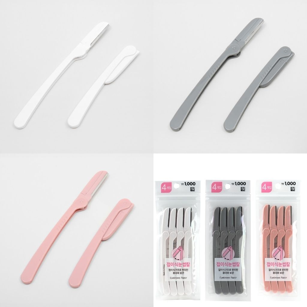 DAISO 韓國大創Daiso 修眉組 眉毛修剪工具 眉睫刷 眉剪梳 眉毛夾 修眉刀 修眉器 輔助刷 眉刷 韓國 庶務客