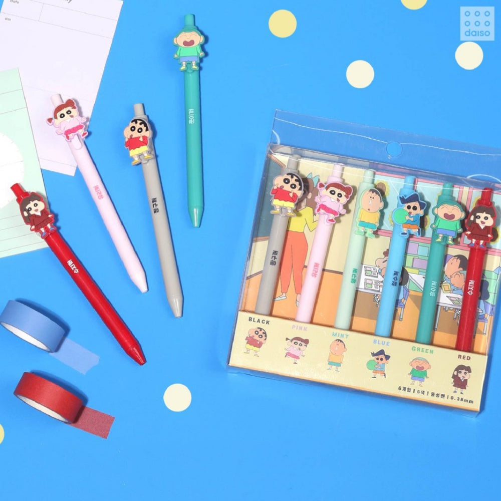 DAISO 韓國大創 蠟筆小新原子筆 蠟筆小新 迪士尼公主 送禮 禮物 學生 鉛筆 可替換筆芯 小葵 韓國 庶務客