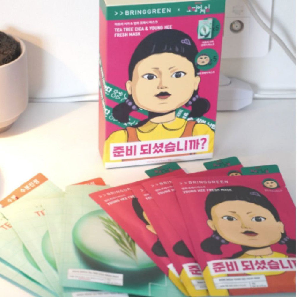 BRING GREEN 茶樹面膜 魷魚遊戲