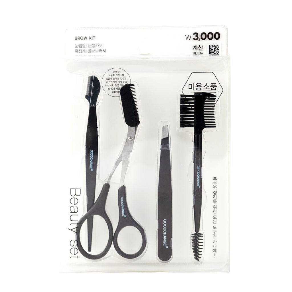 DAISO 韓國大創Daiso 修眉組 眉毛修剪工具 眉睫刷 眉剪梳 眉毛夾 修眉刀 修眉器 輔助刷 眉刷 韓國 庶務客